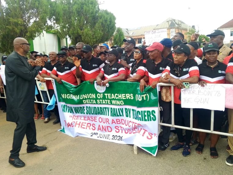 Delta Teachers Protest Insecurity, Demand Release of Abducted Colleagues
