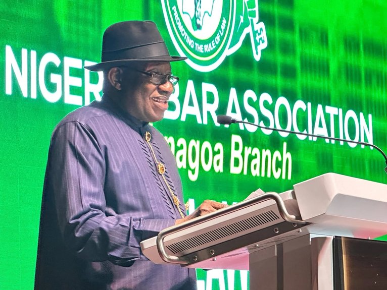 Jonathan Calls for Stronger Judiciary, Urges Rule of Law to Safeguard Nigeria’s Future