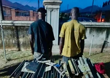 Police Arrest Two for Alleged Vandalism and Theft of Government Property in Abia