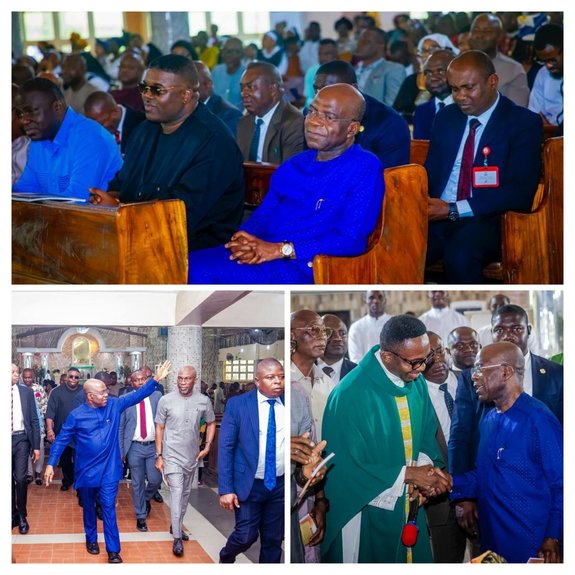 Otti Celebrates Fr. Kelechi at 20th Priestly Anniversary, Commends His Service to God and Humanity