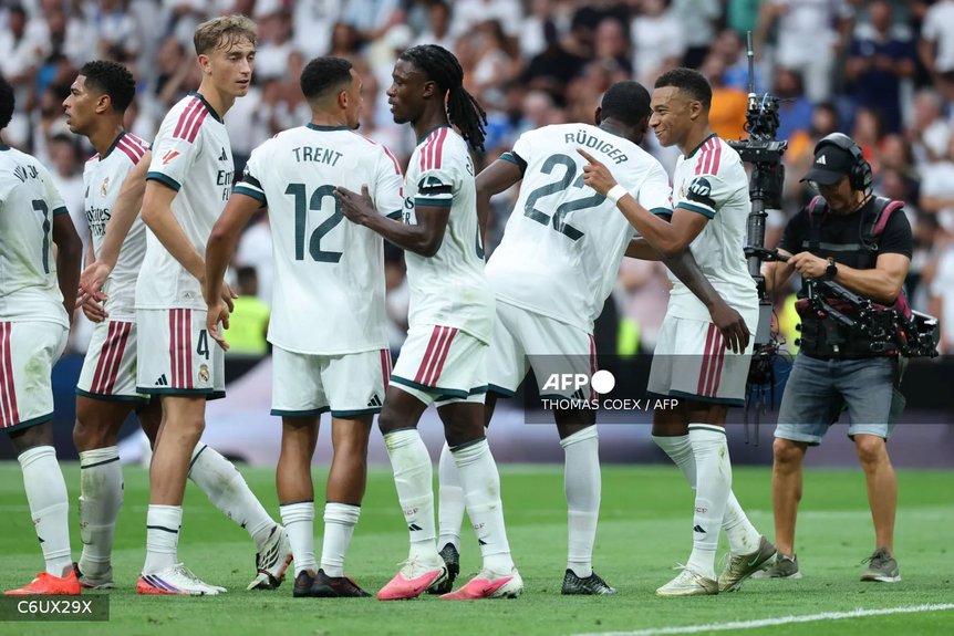La Liga: Bellingham, Mbappe Score as Real Madrid Thrash Malaga 4-0