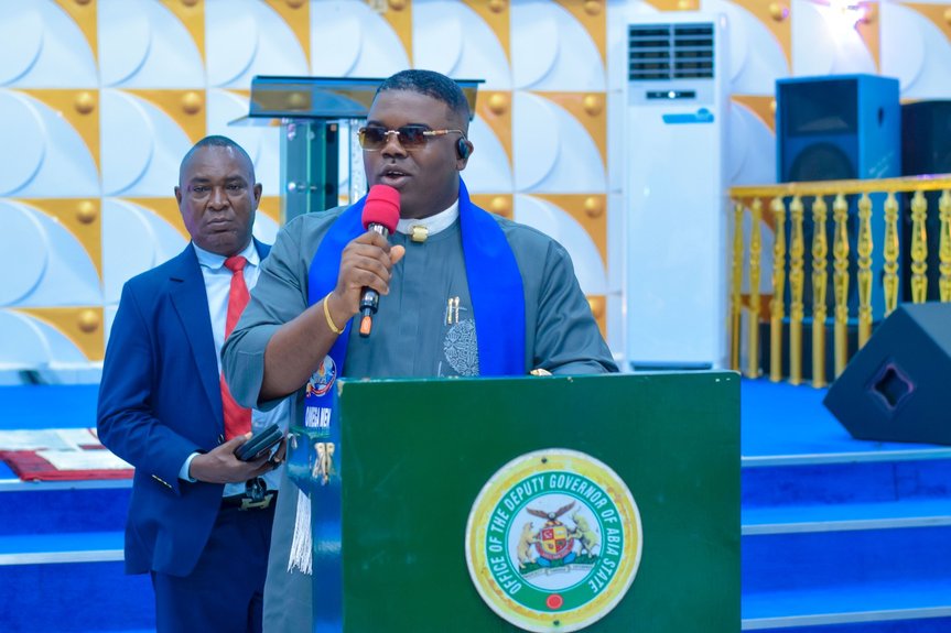 Deputy Governor Emetu Celebrates Fathers At Omega Fire Ministries Umuahia, Charges Men On Responsible Leadership And Family Values
